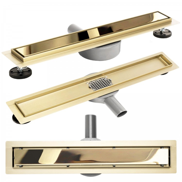 Трап душевой Rea Pure Neo Pro Mirror Gold Трап душевой Rea Pure Neo Pro Mirror Gold